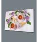 Preview: Tee and Flowers Art Design rectangular special Glass Picture!